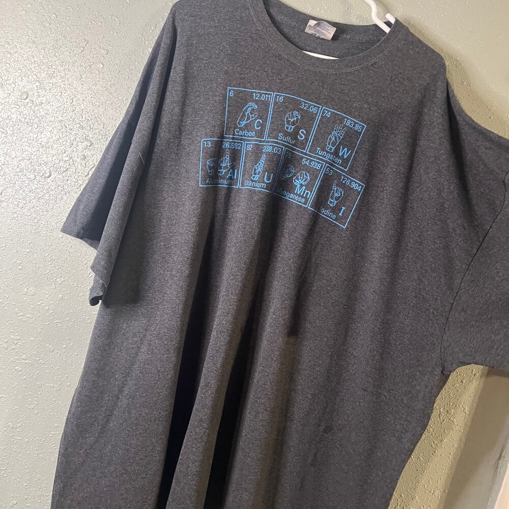 Port and Company 5XL grey T shirt "CSW ALUMNI" Sign Language T Shirt UniSex